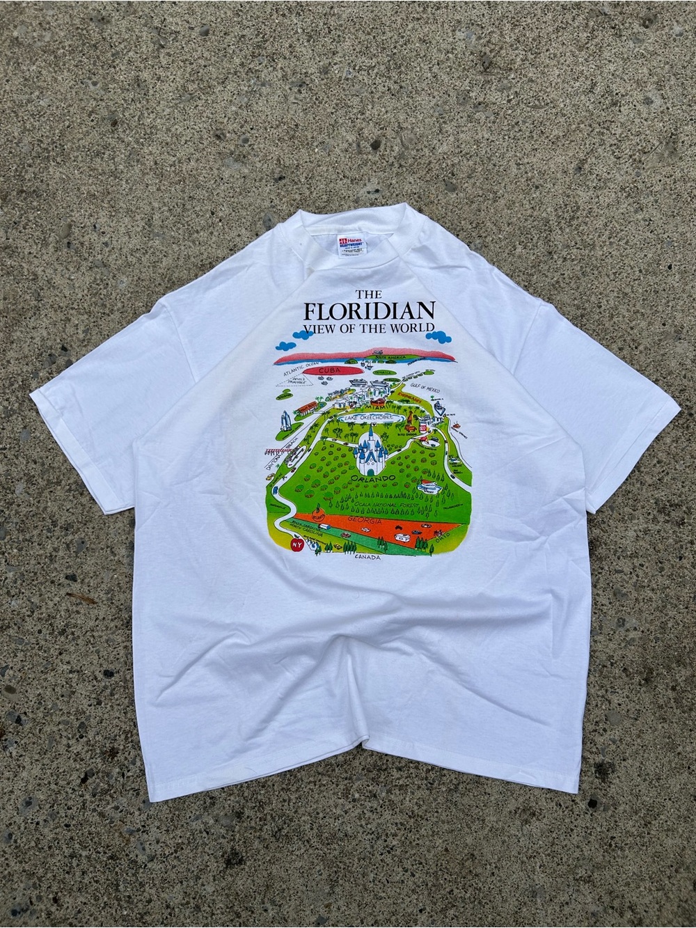 90’s vintage “Floridian view of the world” single stitch tee